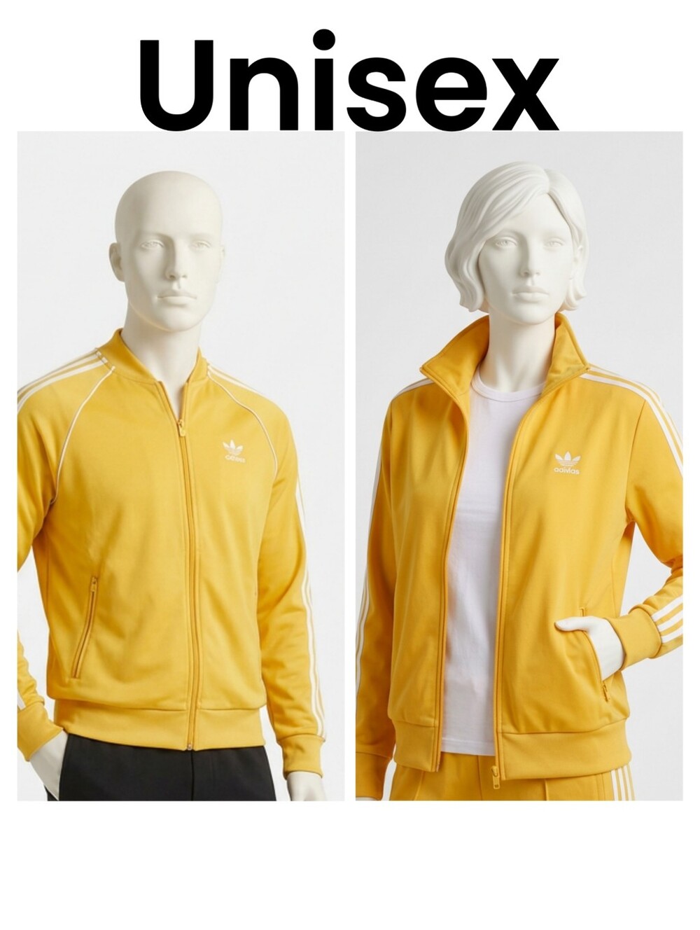 adidas Originals Firebird Track Jacket Yellow Men’s S/ Womens M Vintage Style